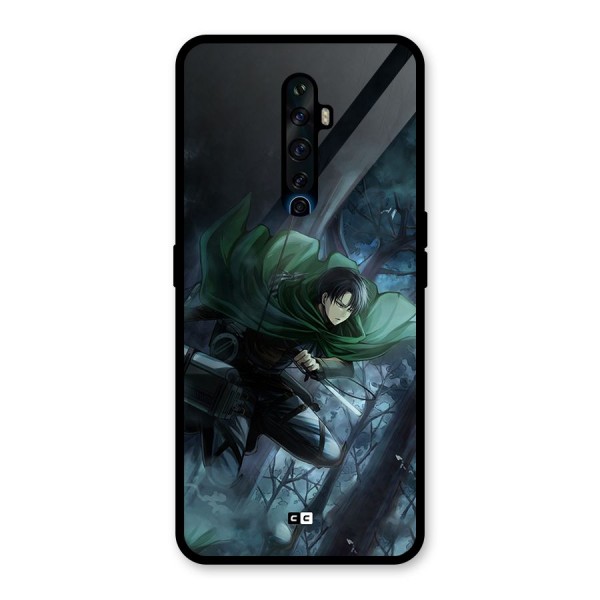 Cool Captain Levi Glass Back Case for Oppo Reno2 Z