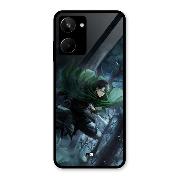 Cool Captain Levi Glass Back Case for Realme 10