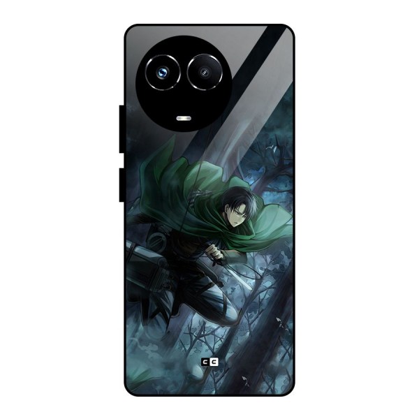 Cool Captain Levi Glass Back Case for Realme 11X