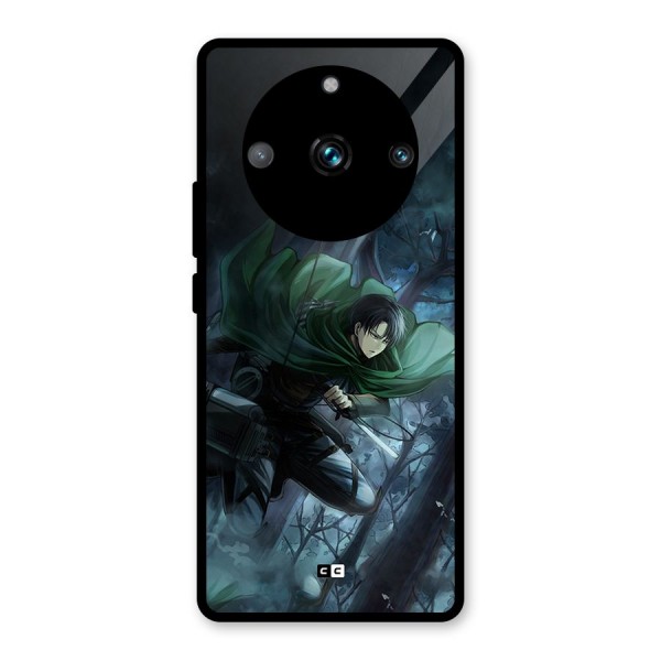 Cool Captain Levi Glass Back Case for Realme 11 Pro