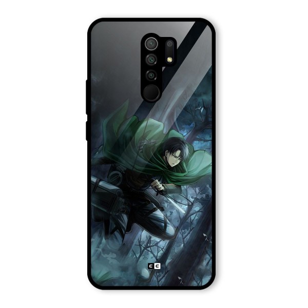 Cool Captain Levi Glass Back Case for Redmi 9 Prime