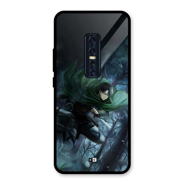 Cool Captain Levi Glass Back Case for Vivo V17 Pro