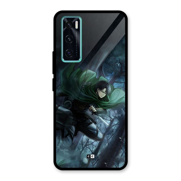 Cool Captain Levi Glass Back Case for Vivo V20 SE