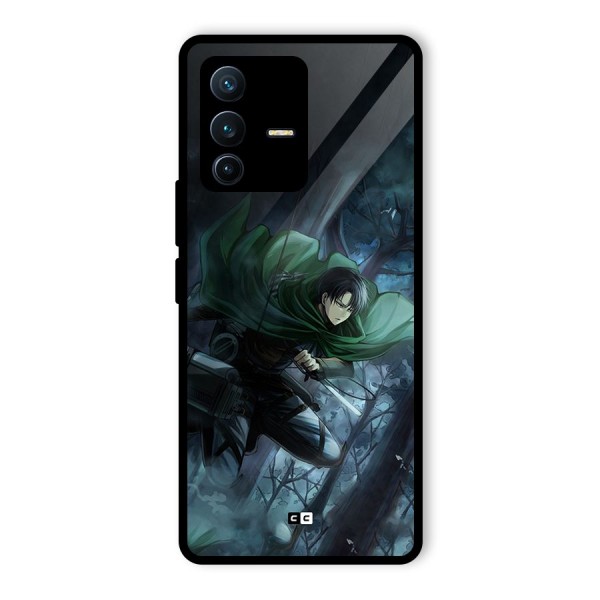 Cool Captain Levi Glass Back Case for Vivo V23 Pro