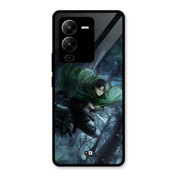 Cool Captain Levi Glass Back Case for Vivo V25 Pro