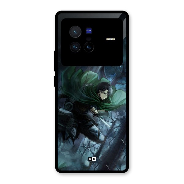 Cool Captain Levi Glass Back Case for Vivo X80