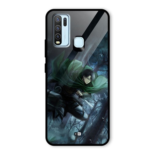 Cool Captain Levi Glass Back Case for Vivo Y30