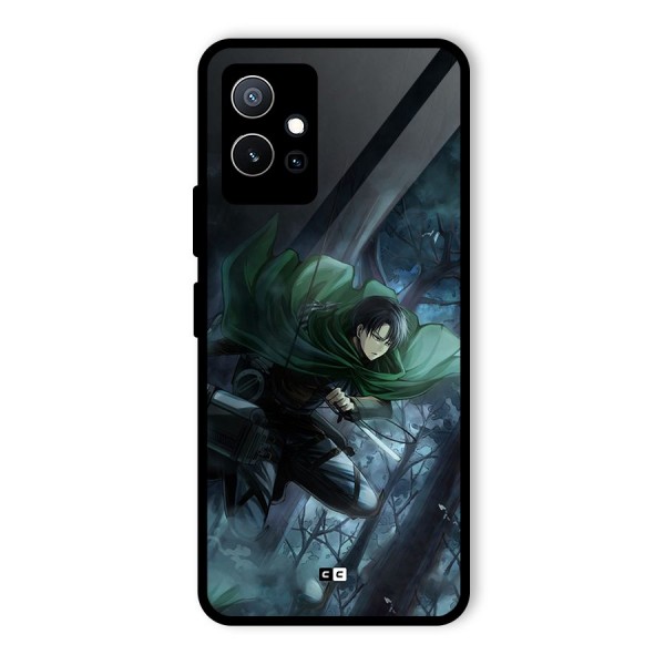 Cool Captain Levi Glass Back Case for Vivo iQOO Z6