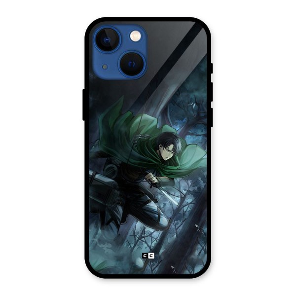 Cool Captain Levi Glass Back Case for iPhone 13 Mini