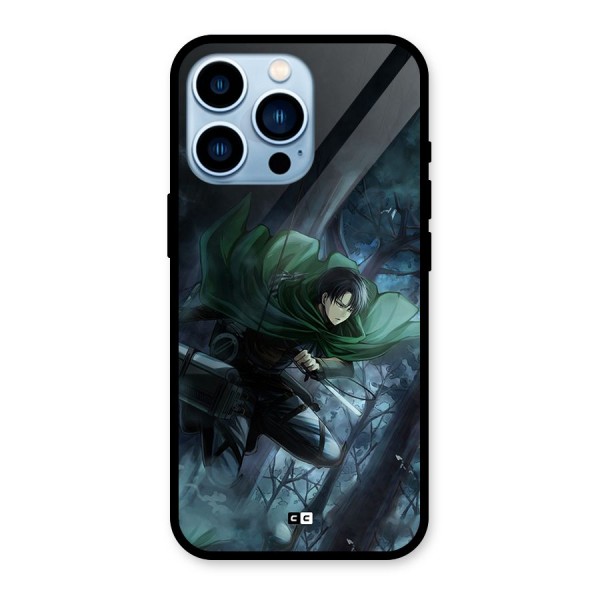 Cool Captain Levi Glass Back Case for iPhone 13 Pro