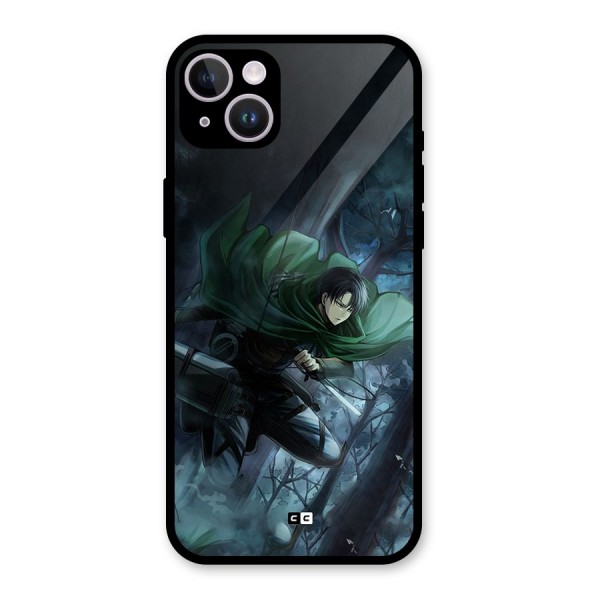 Cool Captain Levi Glass Back Case for iPhone 14 Plus