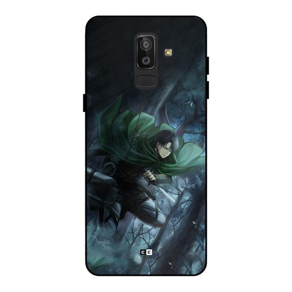 Cool Captain Levi Metal Back Case for Galaxy J8