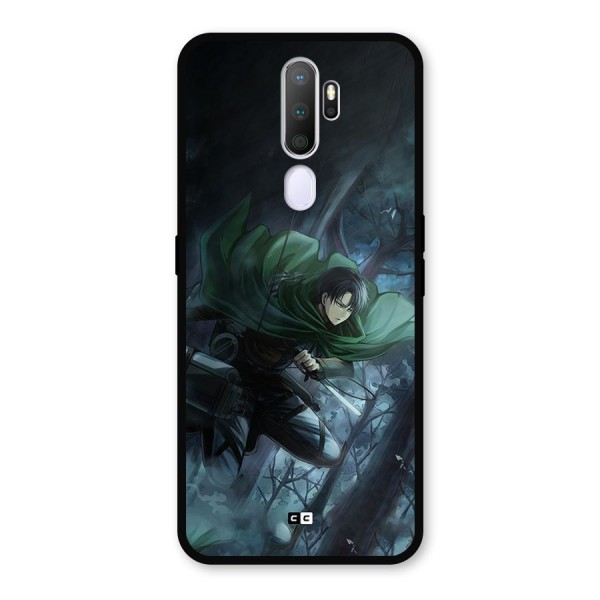 Cool Captain Levi Metal Back Case for Oppo A9 (2020)