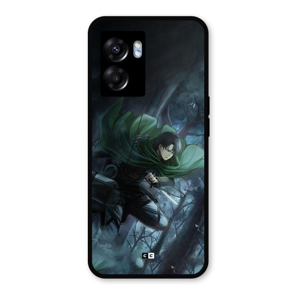 Cool Captain Levi Metal Back Case for Oppo K10 (5G)