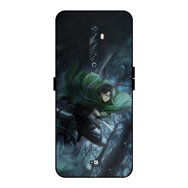 Cool Captain Levi Metal Back Case for Oppo Reno2 F