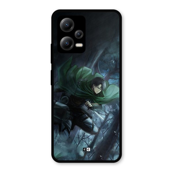 Cool Captain Levi Metal Back Case for Poco X5