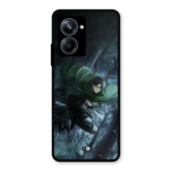 Cool Captain Levi Metal Back Case for Realme 10 Pro