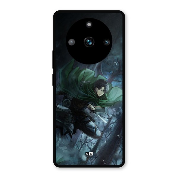 Cool Captain Levi Metal Back Case for Realme 11 Pro