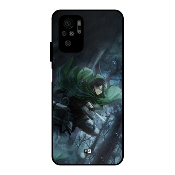 Cool Captain Levi Metal Back Case for Redmi Note 10