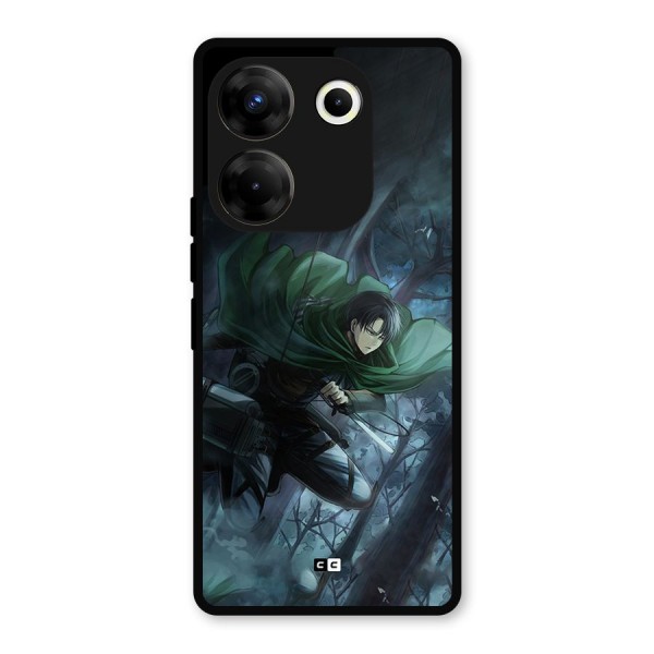 Cool Captain Levi Metal Back Case for Tecno Camon 20