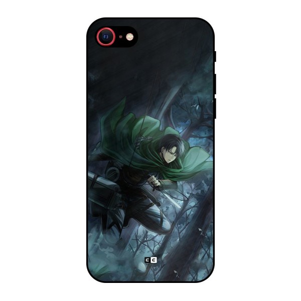 Cool Captain Levi Metal Back Case for iPhone SE 2020