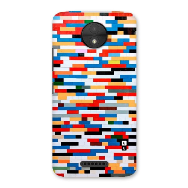 Cool Colors Collage Pattern Art Back Case for Moto C
