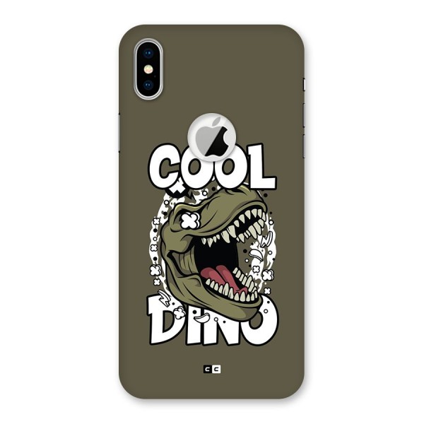 Cool Dino Back Case for iPhone XS Logo Cut