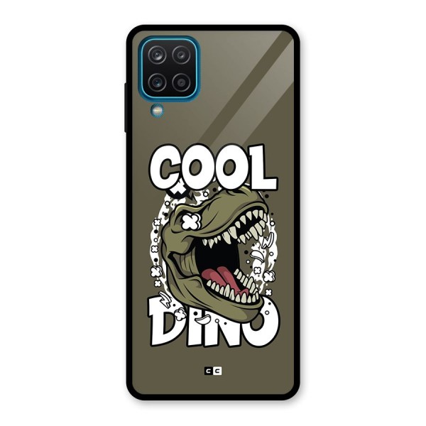 Cool Dino Glass Back Case for Galaxy A12