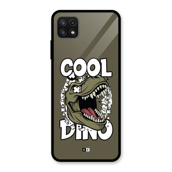 Cool Dino Glass Back Case for Galaxy A22 5G