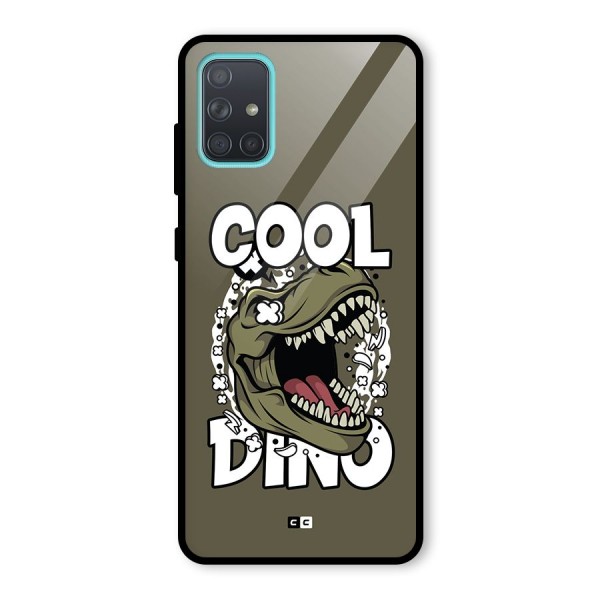 Cool Dino Glass Back Case for Galaxy A71