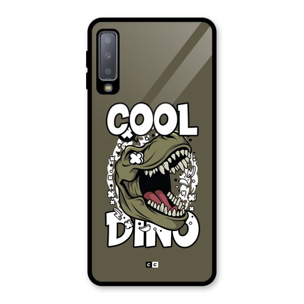 Cool Dino Glass Back Case for Galaxy A7 (2018)