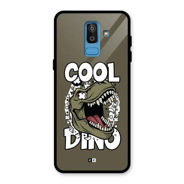 Cool Dino Glass Back Case for Galaxy J8