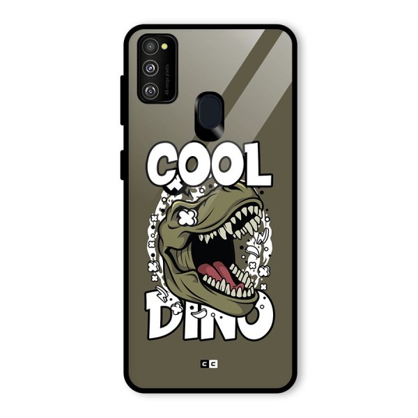 Cool Dino Glass Back Case for Galaxy M21