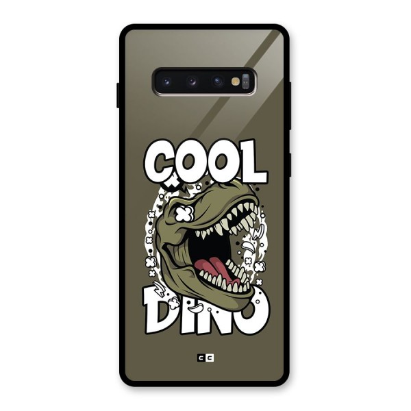 Cool Dino Glass Back Case for Galaxy S10 Plus