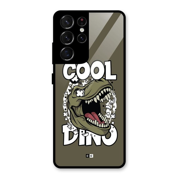 Cool Dino Glass Back Case for Galaxy S21 Ultra 5G