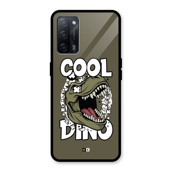 Cool Dino Glass Back Case for Oppo A53s 5G