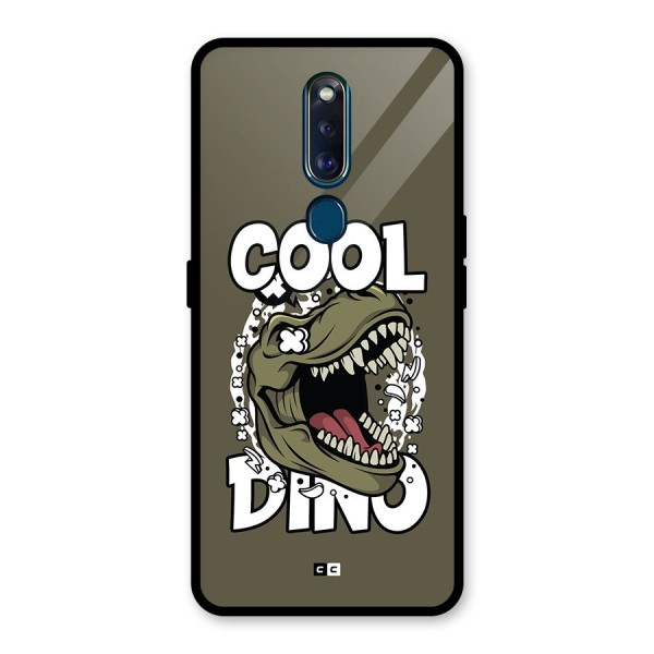 Cool Dino Glass Back Case for Oppo F11 Pro