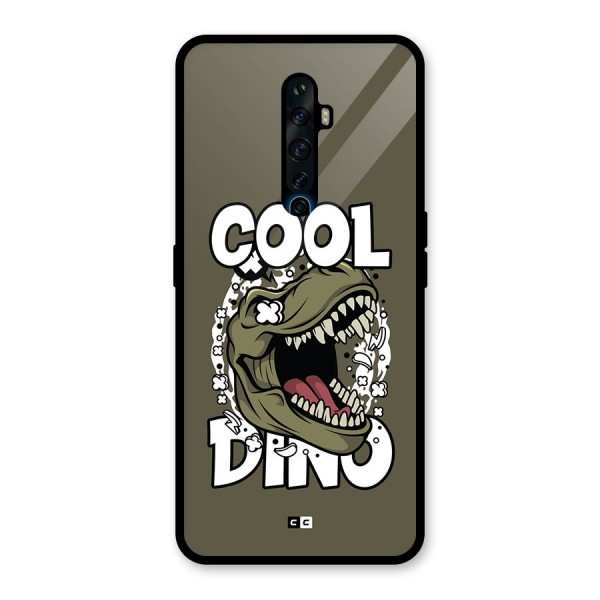 Cool Dino Glass Back Case for Oppo Reno2 F