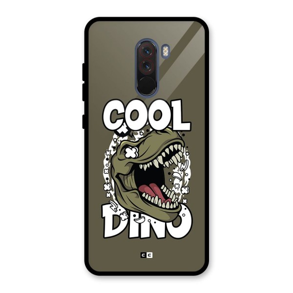 Cool Dino Glass Back Case for Poco F1