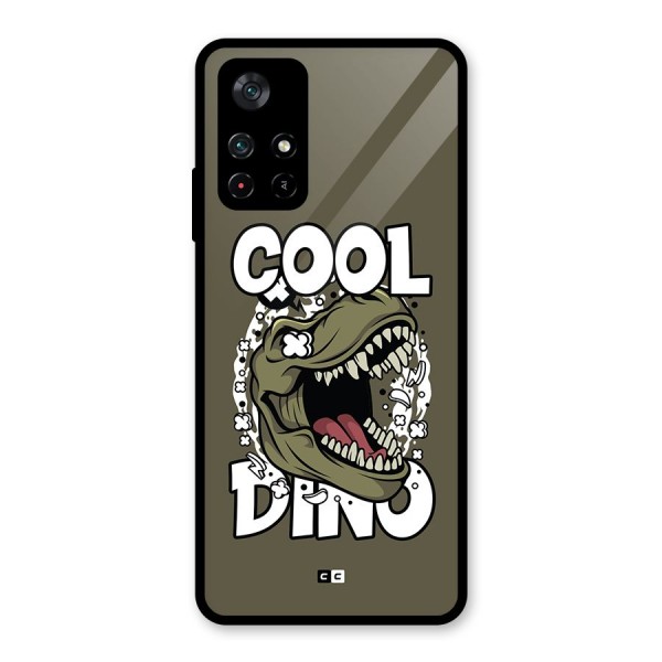 Cool Dino Glass Back Case for Poco M4 Pro 5G