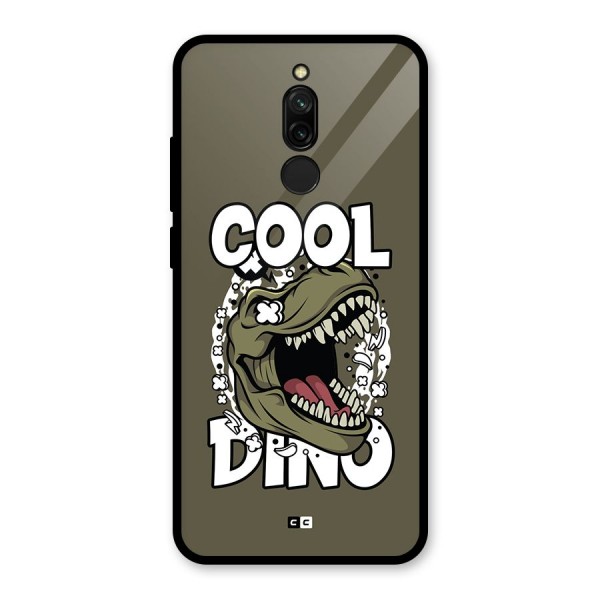 Cool Dino Glass Back Case for Redmi 8