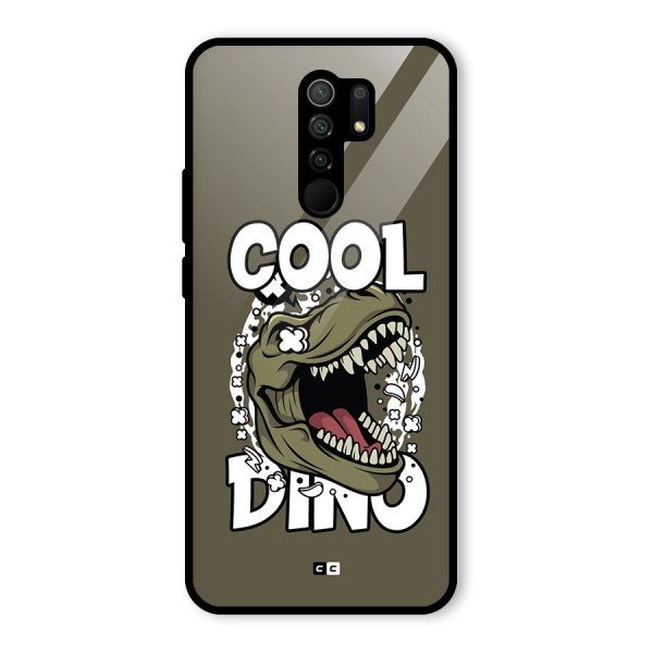 Cool Dino Glass Back Case for Redmi 9 Prime