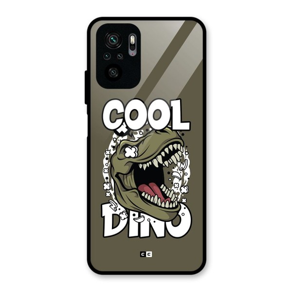 Cool Dino Glass Back Case for Redmi Note 10