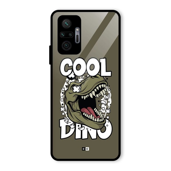 Cool Dino Glass Back Case for Redmi Note 10 Pro