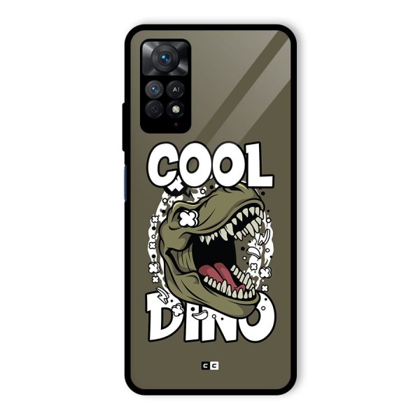 Cool Dino Glass Back Case for Redmi Note 11 Pro