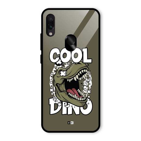 Cool Dino Glass Back Case for Redmi Note 7