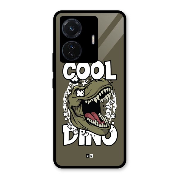 Cool Dino Glass Back Case for Vivo T1 Pro