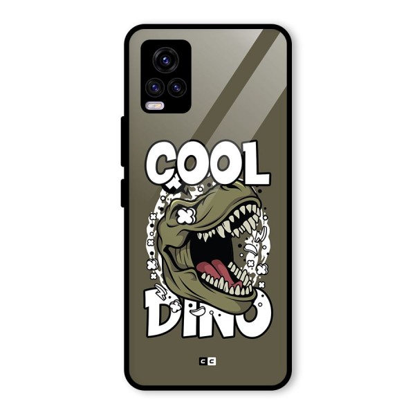 Cool Dino Glass Back Case for Vivo V20 2021