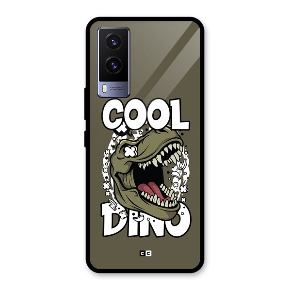 Cool Dino Glass Back Case for Vivo V21e 5G