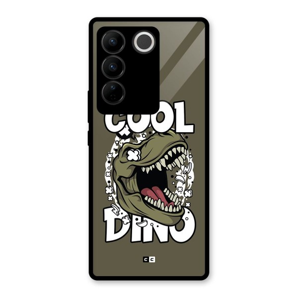 Cool Dino Glass Back Case for Vivo V27 Pro